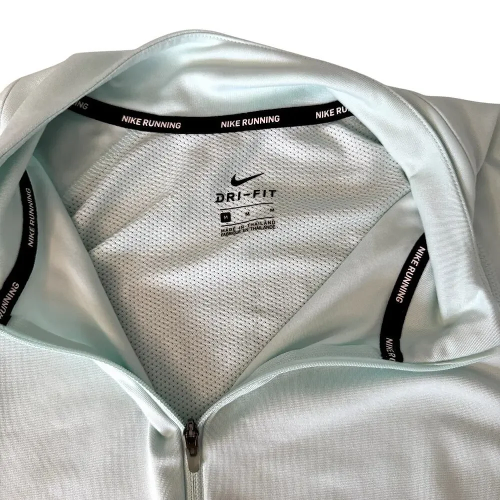 Nike Dri-Fit Running 1/4 Zip Pullover Layer Women's Size Medium Mint - Picture 3 of 4